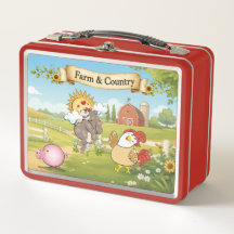 Farm & Country Lunchbox – Süße Farm-Tier-Schuluten