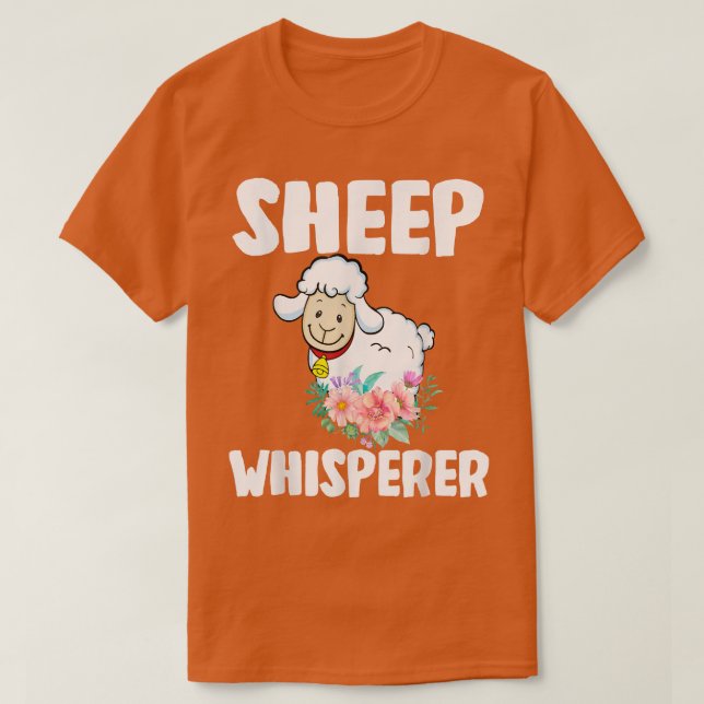 Farm der Niedlichen Schafblütenblütenfarm "Schafwe T-Shirt (Design vorne)