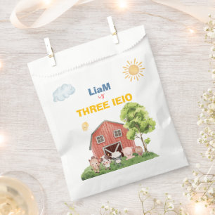 Farm Drei I-E-I-O 3. Geburtstag Geschenktütchen
