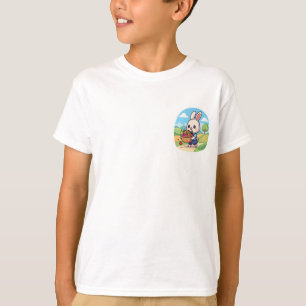 Farm-Ernte-Korb-Häschen-Kinder T-Shirt