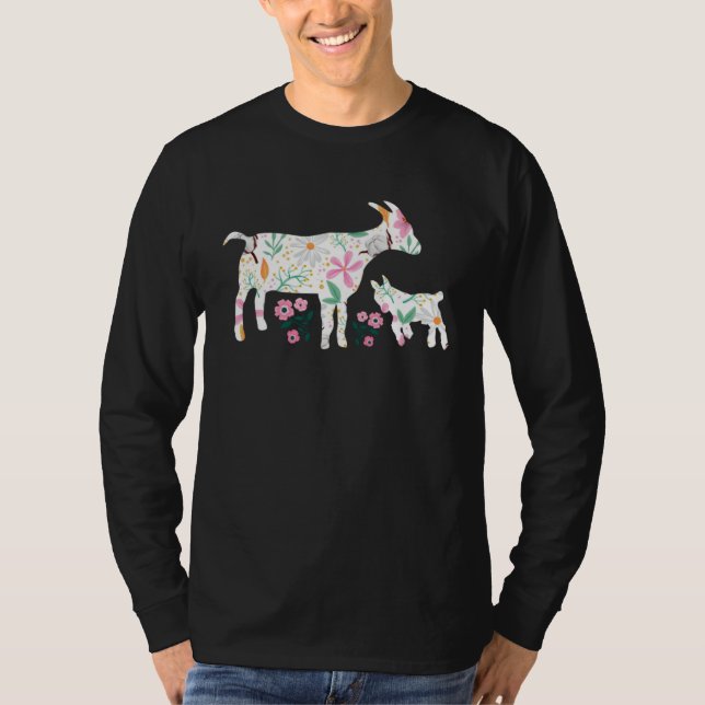 Farm Flower Goat T-Shirt (Vorderseite)