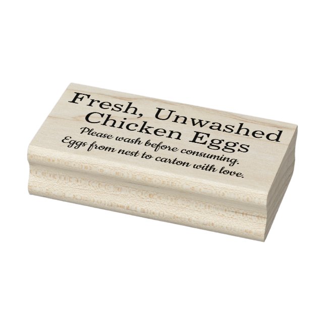 Farm Fresh Eggs | Monogram Egg Carton Gummistempel (Stempel)