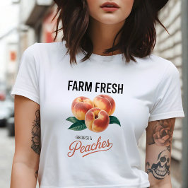 Farm Fresh Georgia Peaches Peach Fruit Lover T-Shirt