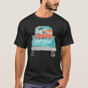 Farm Fresh Pumpkin Niedlicher LKW Happy Herbst Her T-Shirt