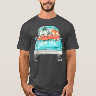 Farm Fresh Pumpkin Niedlicher LKW Happy Herbst Her T-Shirt