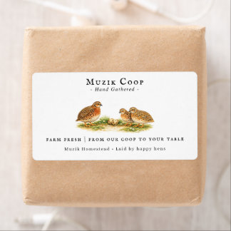 Farm Fresh Quail Eggs | Monogram Egg Carton