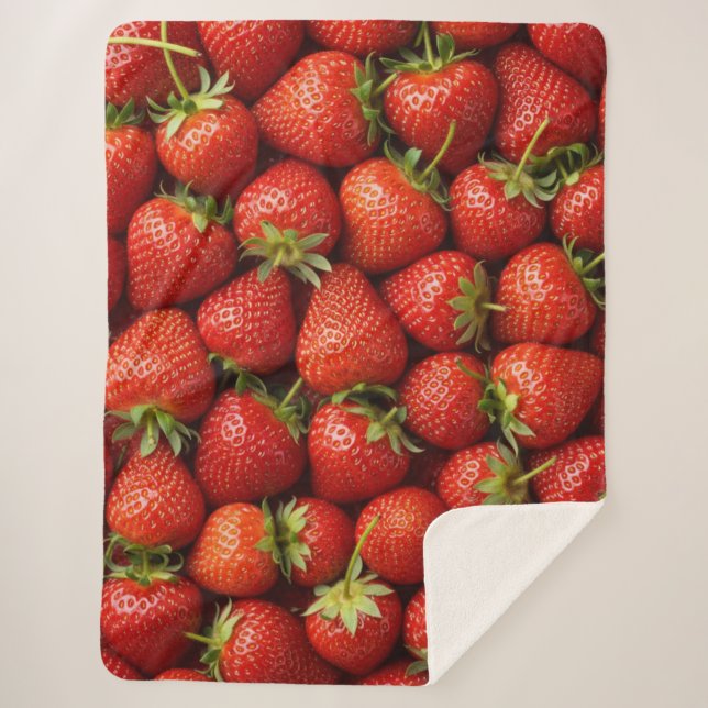 Farm-Fresh Strawberry Field Sherpadecke (Vorderseite)