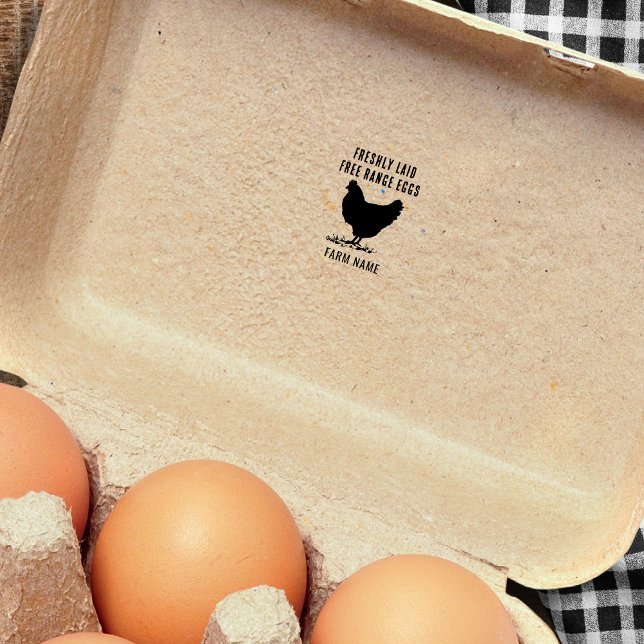 Farm Freshaid Eggs Hen Chicken Motif Permastempel (Von Creator hochgeladen)