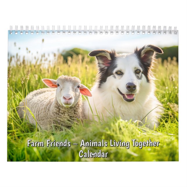 Farm Freunde – Tiere leben zusammen Kalender (Titelbild)