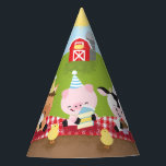 Farm Friends Birthday Paper Party Hat Partyhütchen<br><div class="desc">Cock-a-Doodle-Moooo! Dieser fröhliche Geburtstagshut für Kinder ist voll von bezaubernden Bauerntieren, um Ihre Gäste zu erfreuen und sich in den Händen zu halten. Die bezaubernde, farbenfrohe Illustration wurde mit Liebe der Künstlerin Lisa Allen Shropshire in einem rustikalen, trocken-pinseligen Stil erstellt, sodass die Qualität wirklich strahlt. Besuchen Sie die gesamte Geburtstagssammlung...</div>
