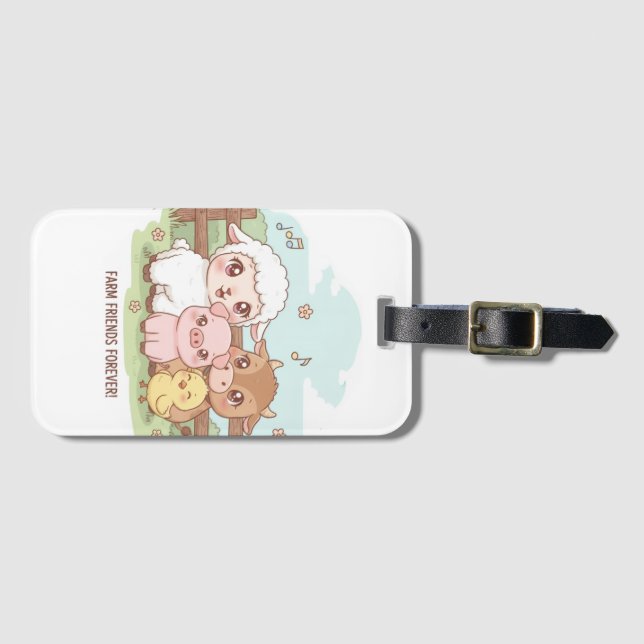 Farm friends forever - cute & cozy gepäckanhänger (Vorderseite (Horizontal))
