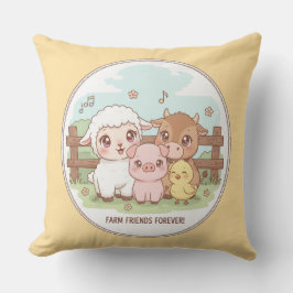Farm friends forever - cute & cozy kissen