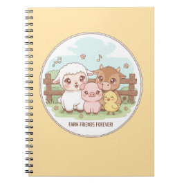 Farm friends forever - cute & cozy notizblock