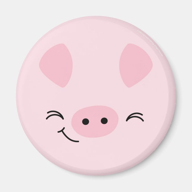 Farm Friends Playful Pig Magnet (Vorne)