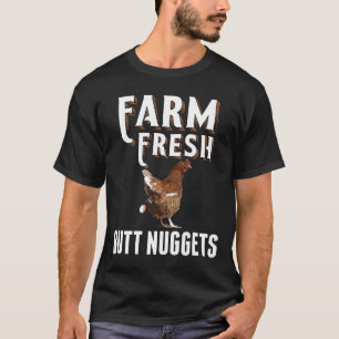 Farm Frische Po Nuggets Huhn und Bauer T-Shirt