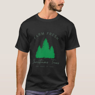 Farm Frische Weihnachtsbäume Funny Christmas T-Shirt