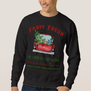 Farm Frische Weihnachtsbäume Weihnachtsbaum Sweatshirt
