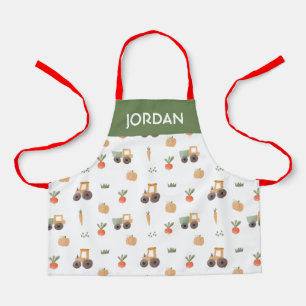 Farm Garden Wasserfarbe Muster Schürze