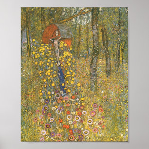 Farm Garden With Kruzifix By Gustav Klimt Poster