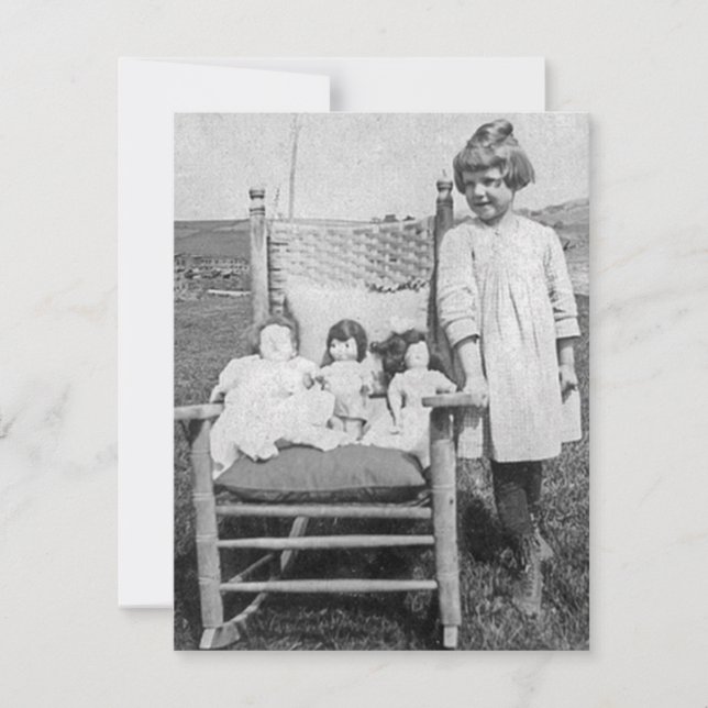 Farm Girl and Her Doll Friends Vintag (Vorderseite)