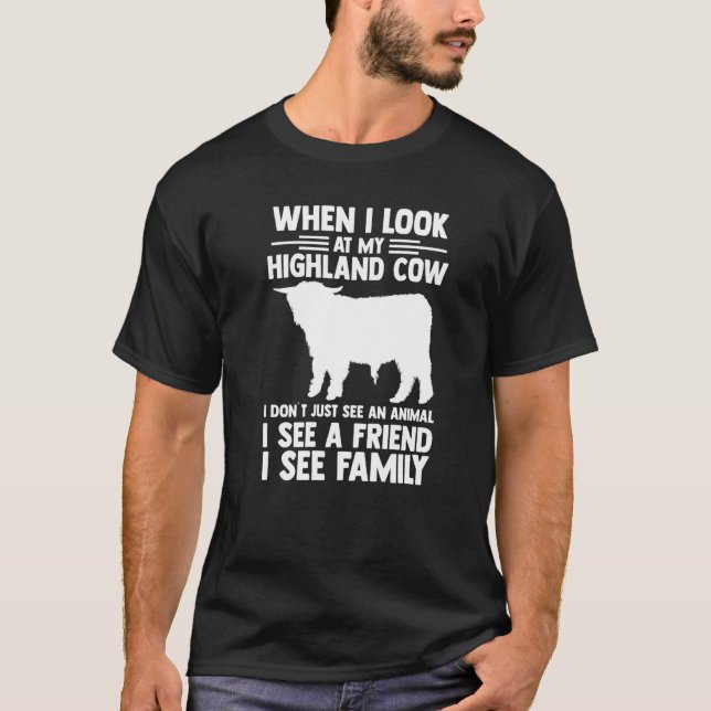 Farm Highland-Rind T-Shirt (Vorderseite)