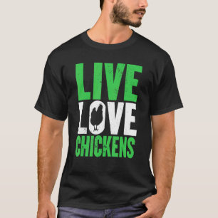 Farm Lieb Liebe Hühner Grafik Frauen Und Männer Fa T-Shirt