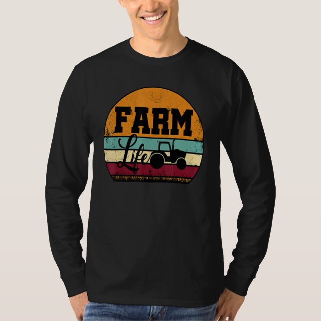 Farm Life Graphic Agriculture Agriculteur Farmer T T-Shirt (Vorderseite)