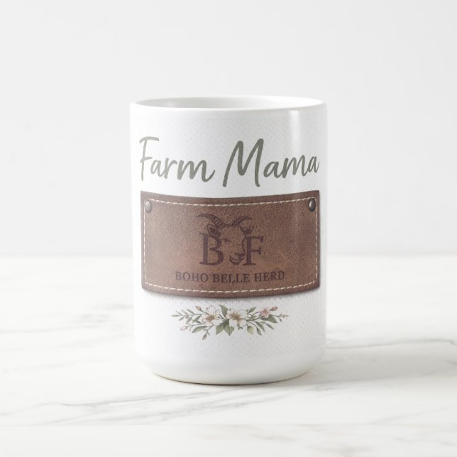 Farm Mama T-Shirt Kaffeetasse (Mittel)