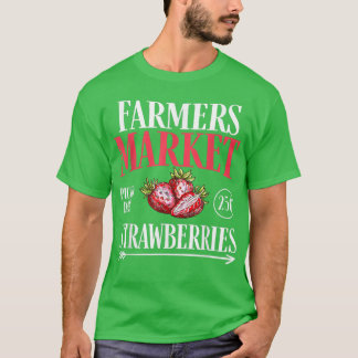 Farm Market Garden Erdbeeren Bauer Köstlich für T-Shirt