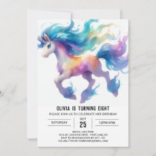 Farm Printable Horse Birthday Einladung