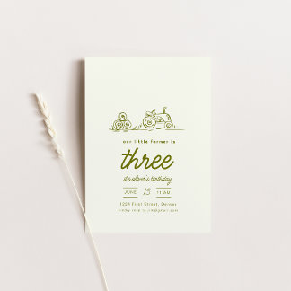 Farm Ranch Traktor Geburtstagsparty Einladung