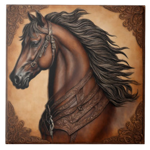 Farm Ranch Western Land Reitpferd Fliese
