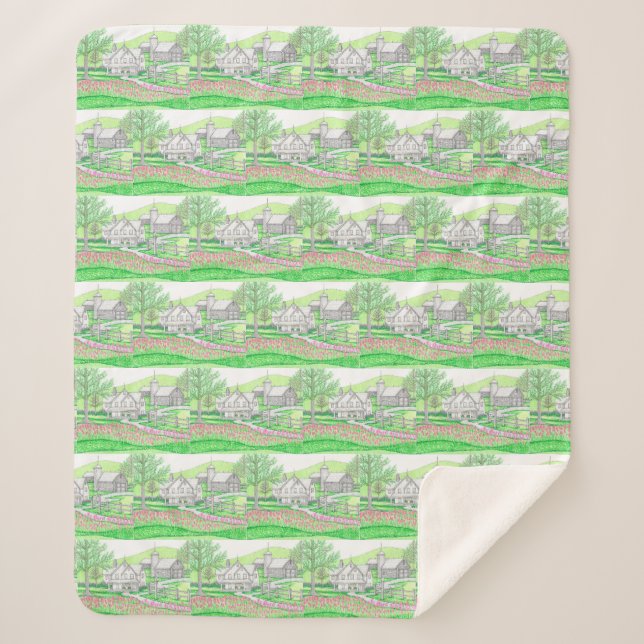 Farm Sherpa Blanket Sherpadecke (Vorderseite)