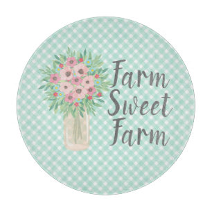Farm Sweet Farm Floral Schneidebrett