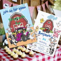 Farm-tastic Fun Barnyard Tiere Geburtstagsparty