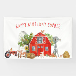 Farm Thema Geburtstagsparty Willkommensbanner Banner