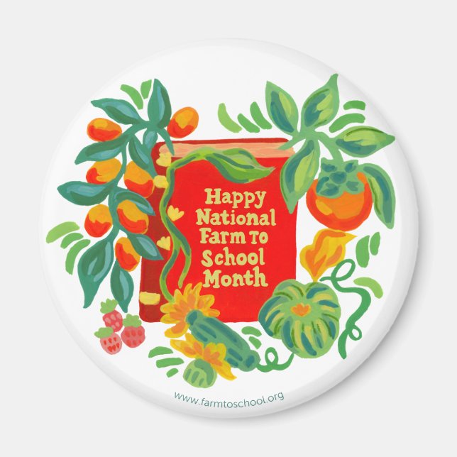 Farm to School Month Magnet (Vorne)