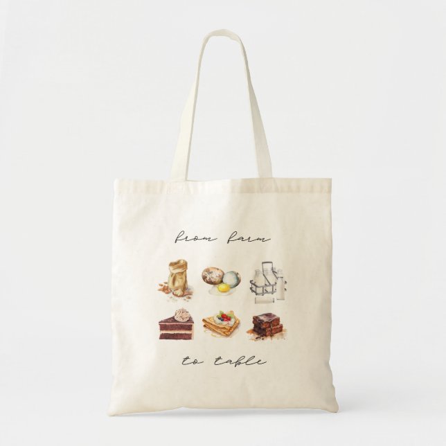 Farm to Table Baker's Edition Tote Bag Tragetasche (Vorne)