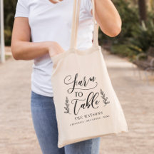 Farm to Table Editable Color Custom Grocery