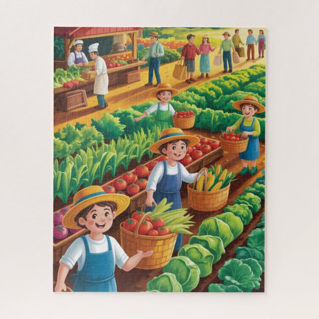 Farm-to-table harvest Puzzle (Vertikal)