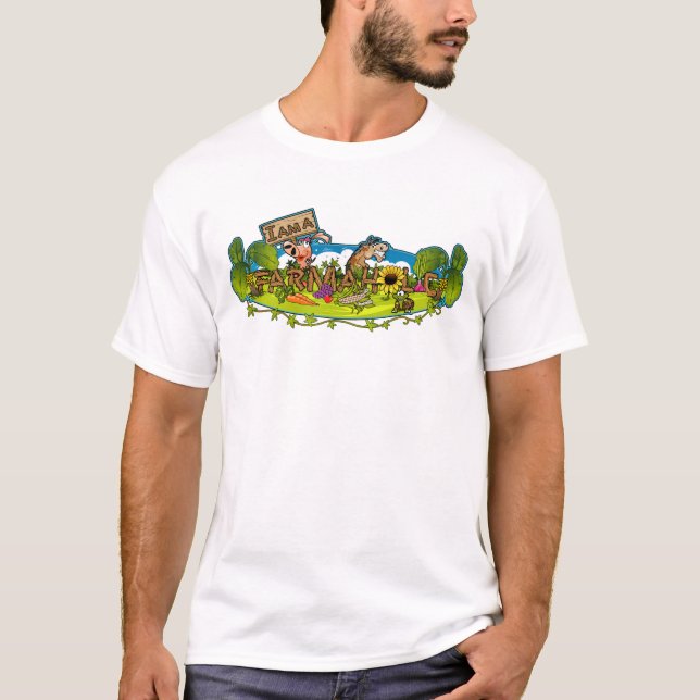 Farmaholic Logo-grundlegender T - Shirt (Vorderseite)