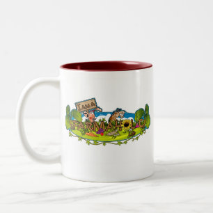 Farmaholic Logo Zwei-Ton Tasse (2 mit Seiten