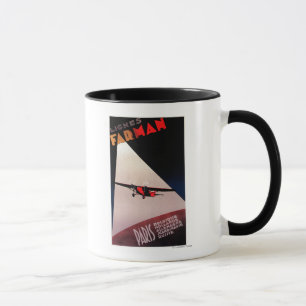 Farman Fluglinien Farman 300 Eindeckerpromo-Plakat Tasse