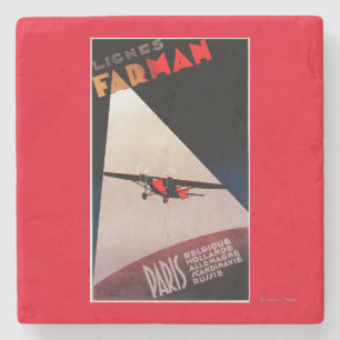 Farman Fluglinien Farman 300 Eindeckerpromo-Posten Steinuntersetzer