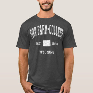 Farmcollege Wyoming Wy Vintag Athletic Sports T-Shirt