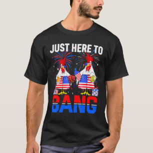 Farmer 4. Juli Nur Hier Um Usa-Flagge Chic Zu Knal T-Shirt