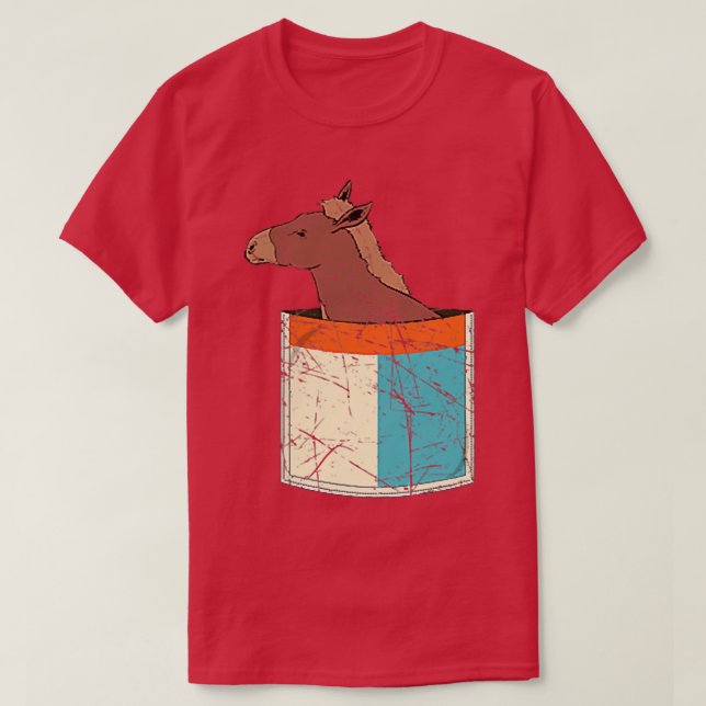 Farmer Farm Animal Lover Farming Cute Pocket Donke T-Shirt (Design vorne)