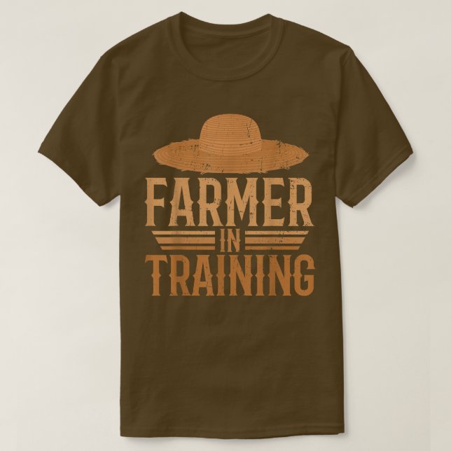 Farmer in Training Farming Planter Barn Rancher Fa T-Shirt (Design vorne)