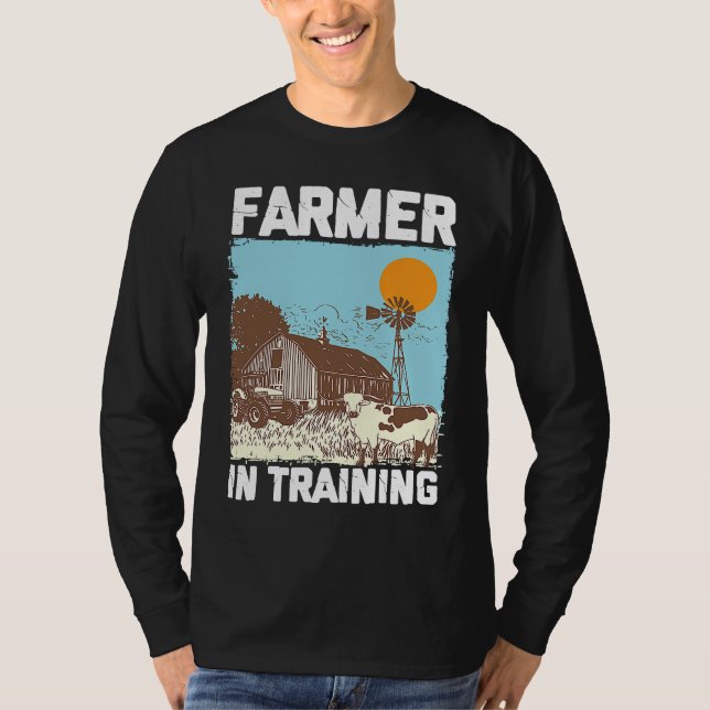 Farmer In Training I Agriculture Farming T-Shirt (Vorderseite)