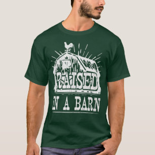 Farmer Raised in a Barn Funny Farming Family Match T-Shirt